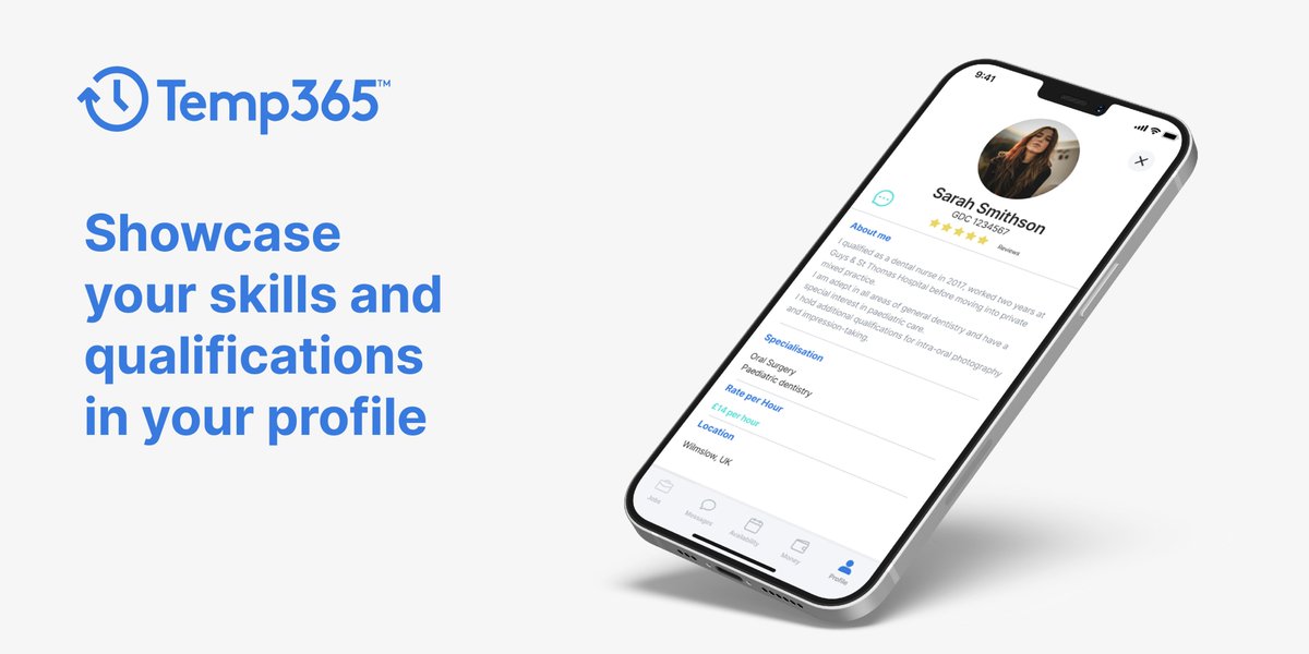Add your dental nursing experience and qualifications to your profile and make sure your earnings reflect your skills.

Find out more at Temp365.app

#ukdentistry #dentalnurse #tempwork #dentaljobs #hiring #careers