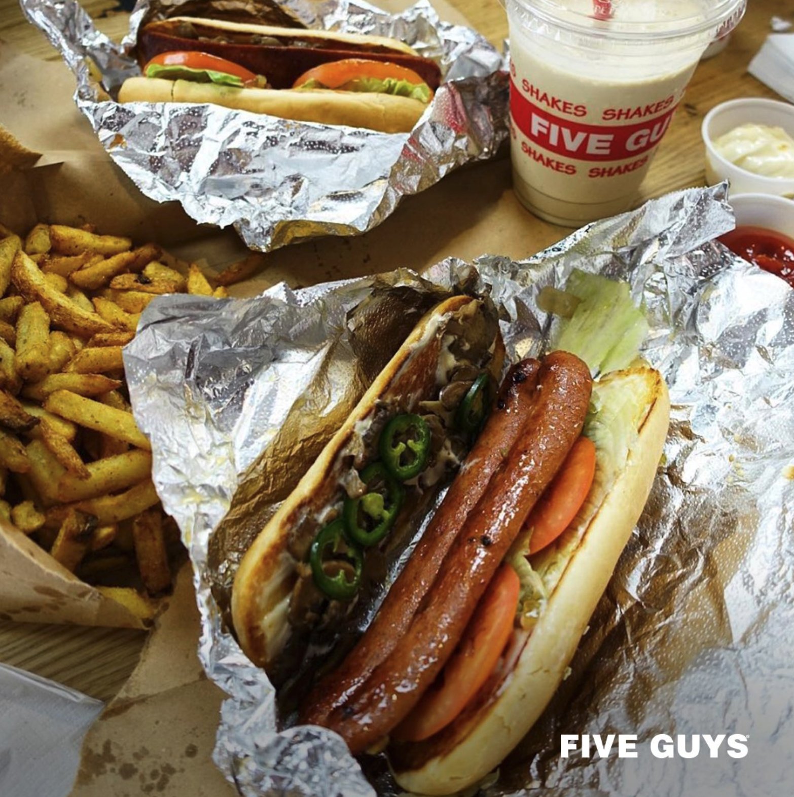 Five Guys Hot Dog