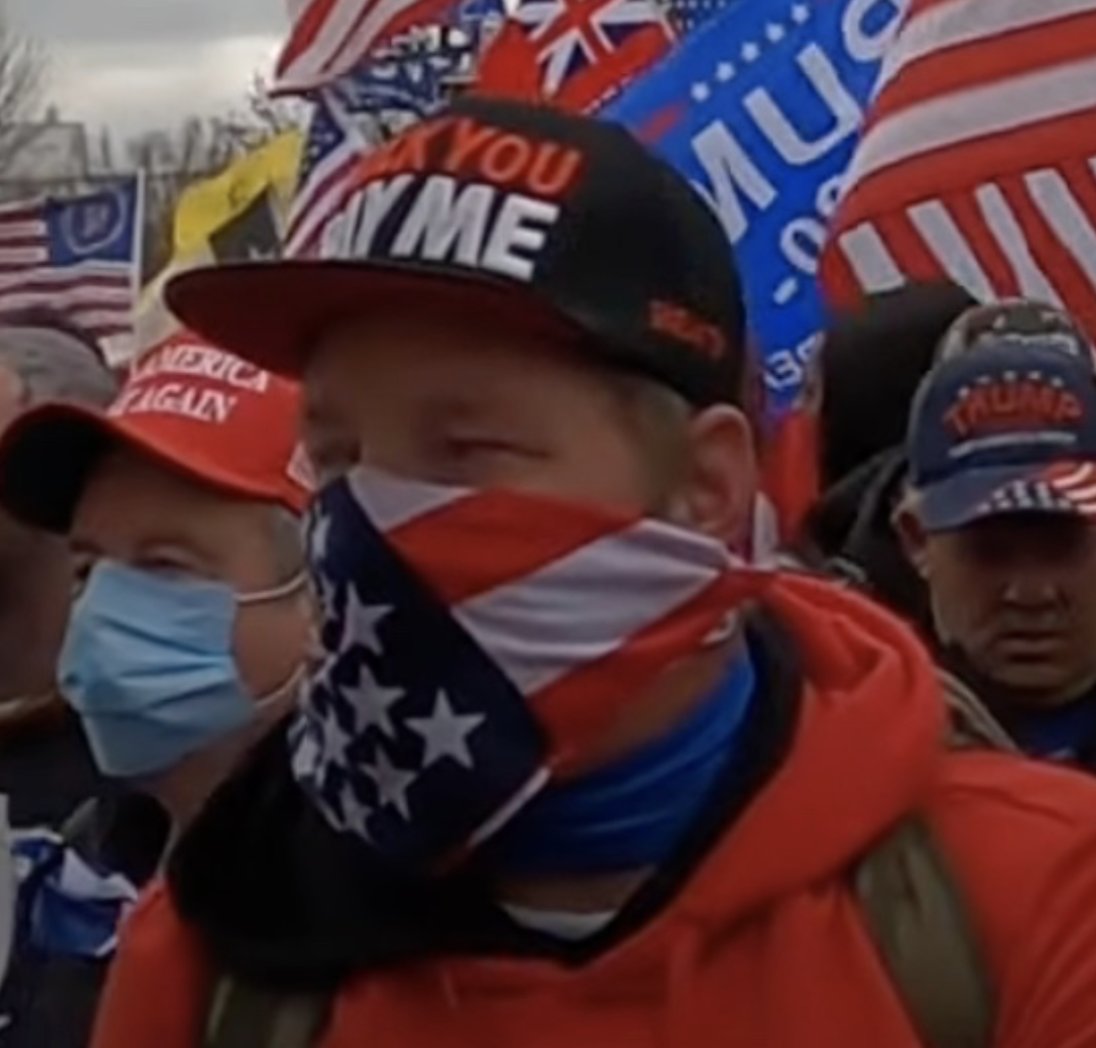 Jan6Hashtags's tweet photo. NEW HASHTAG: #PayMePB
Actions speak louder than words, so let’s take a peek at what #PayMePB did, shall we?
https://t.co/fEnQtqG5ow
#SeditionHunters
In the back of the riot at the West Plaza before breach. In stack with other NJ Proud Boys as they push the police line. https://t.co/wE4ivaJz9C