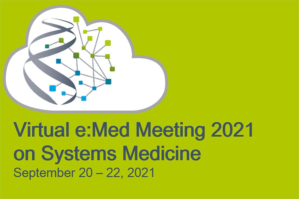 medicine_e's tweet photo. New abstract deadline: 25 July, 2021. Join the e:Med Meeting 2021 on Systems Medicine! #eMed2021 https://t.co/D3HOLckZnR https://t.co/9aYCWZrJJG