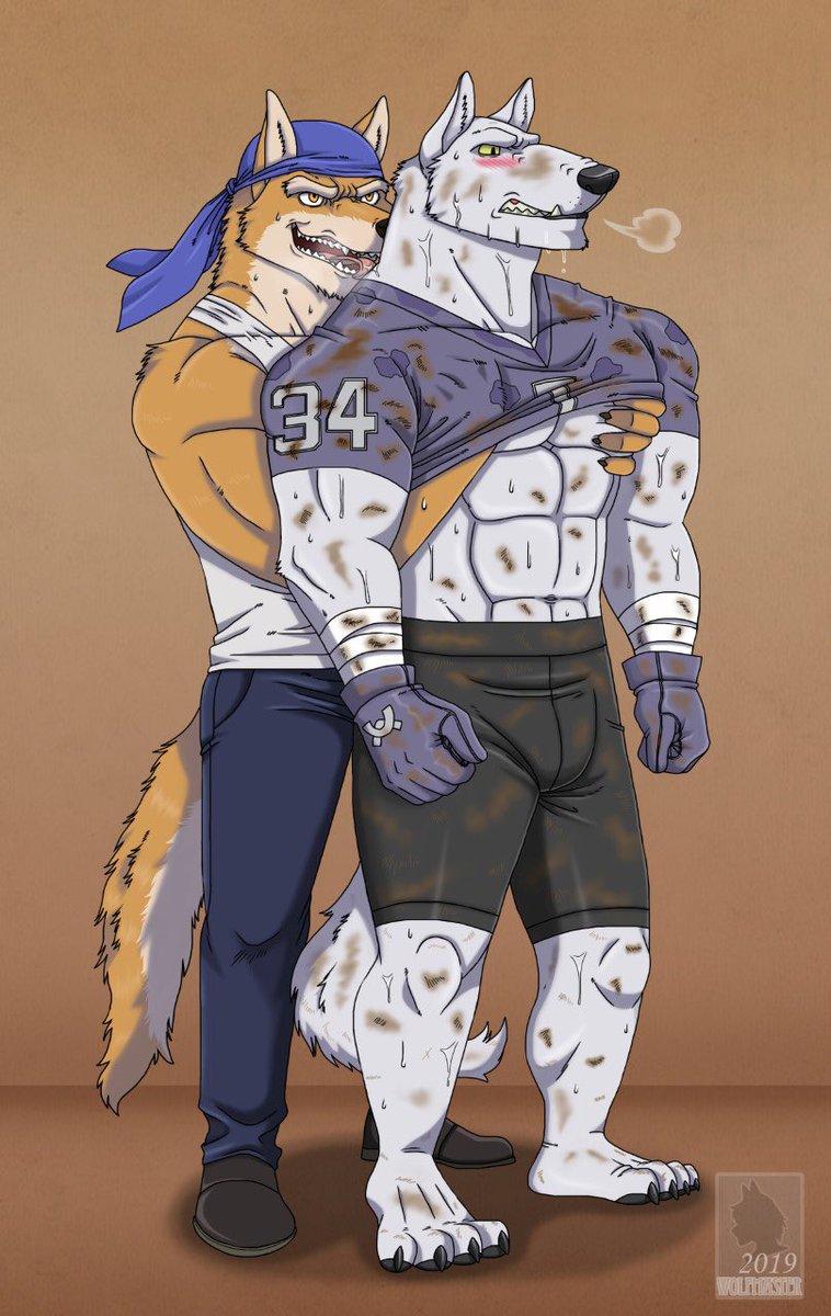 Wolfplot1's tweet photo. The Flavor of Victory! After a hard training a good old fashioned tongue bath it's the most appropriate way to spoil a champ. @fehrywolfram #fehrywolfram @Wolfplot1 #Wolfplot #Sweat #Musk #Muscles #Capo #Wolf #Gangster #Football #Maximus #muscles https://t.co/H9icyf1mDg