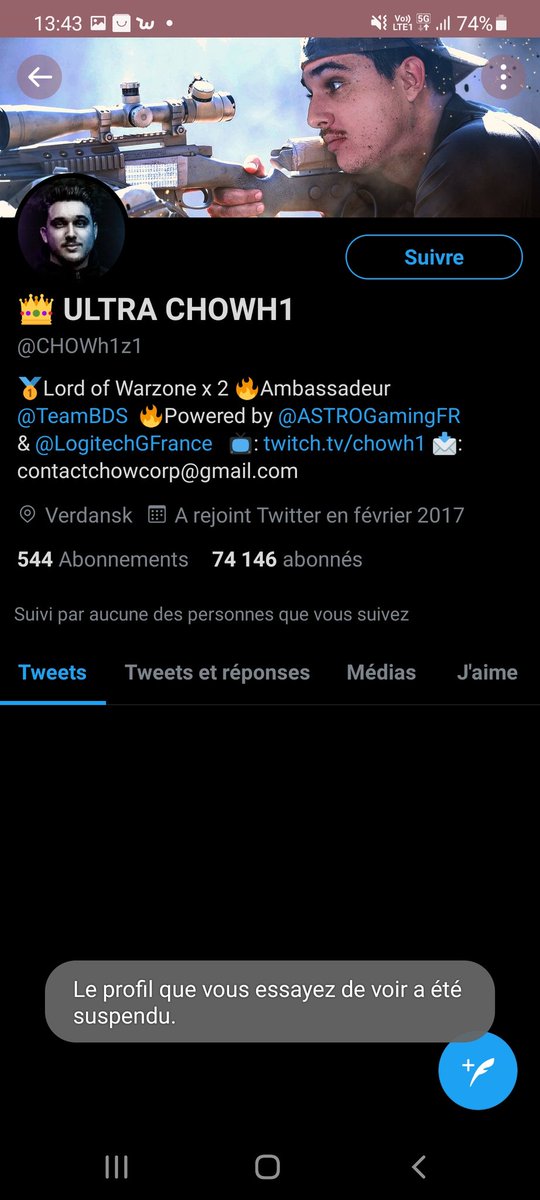 DaradikTV's tweet photo. Quand le monde n'accepte pas la gloire du Lord @CHOWh1z1 . Meme de twitter il se fait ban 🤦♂️🤦♂️. #freechow #Chowh1 https://t.co/JJsAnhBfwO