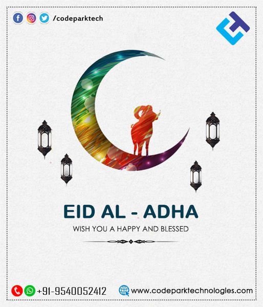 CodeParkTech's tweet photo. Happy #EidAlAdha to you and your family. May your honest prayers are accepted, and may Allah's best blessings be showered upon you.

Warm blessings of Eid!🙏🙏
#codeparktech
#codepark
#eiduladha2021
#Eid
.
.
.
https://t.co/4kUFCq7Uqh https://t.co/luw0fXEXIl