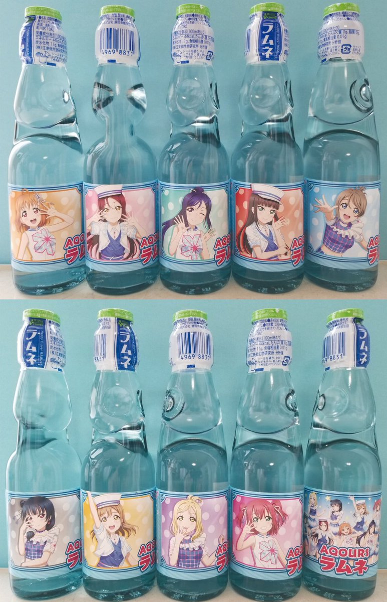 Rakushop 特別販売のお知らせ ラブライブ サンシャイン 5周年展示会 Pieces Of Aqours 横浜 の開催に伴い下記を販売します Aqoursラムネ 5th Anniversaryイラスト使用 Aqoursウォーター 新イラストのaqoursラムネの店頭販売は初めてとなり