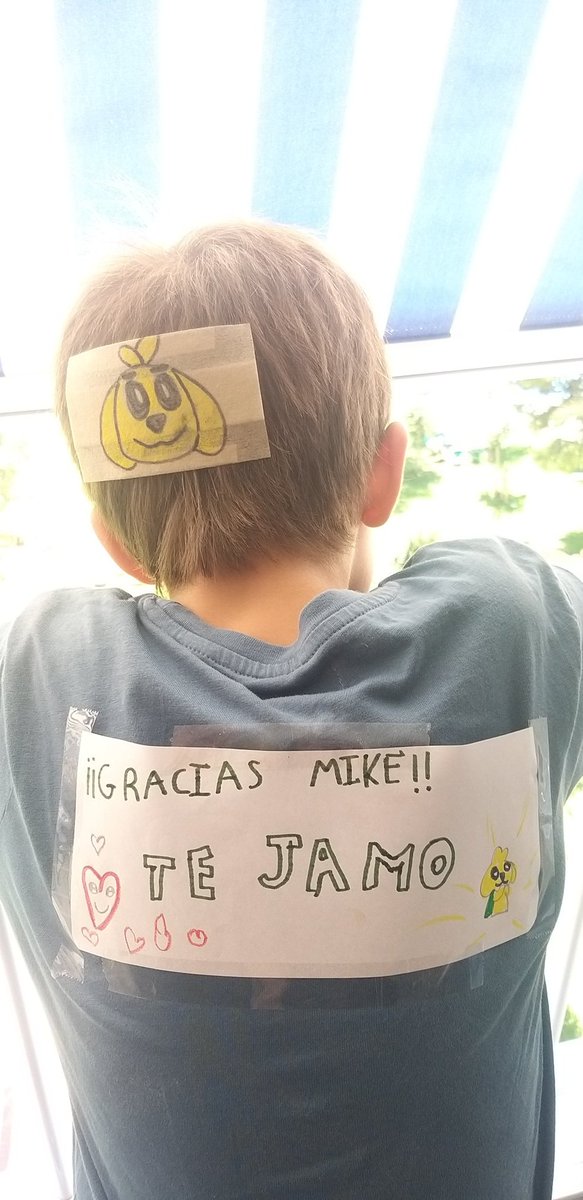 escueladeguapas's tweet photo. Hemos cambiado la venda por un apósito supermolón!! En casa ya te queríamos, pero ahora te JAMAMOS hasta tu último pelo amarillo...💛🐶 Mil gracias por hacer feliz a mi niño! Un abrazo enorme @MikecrackYT https://t.co/yeC2o2n0qG