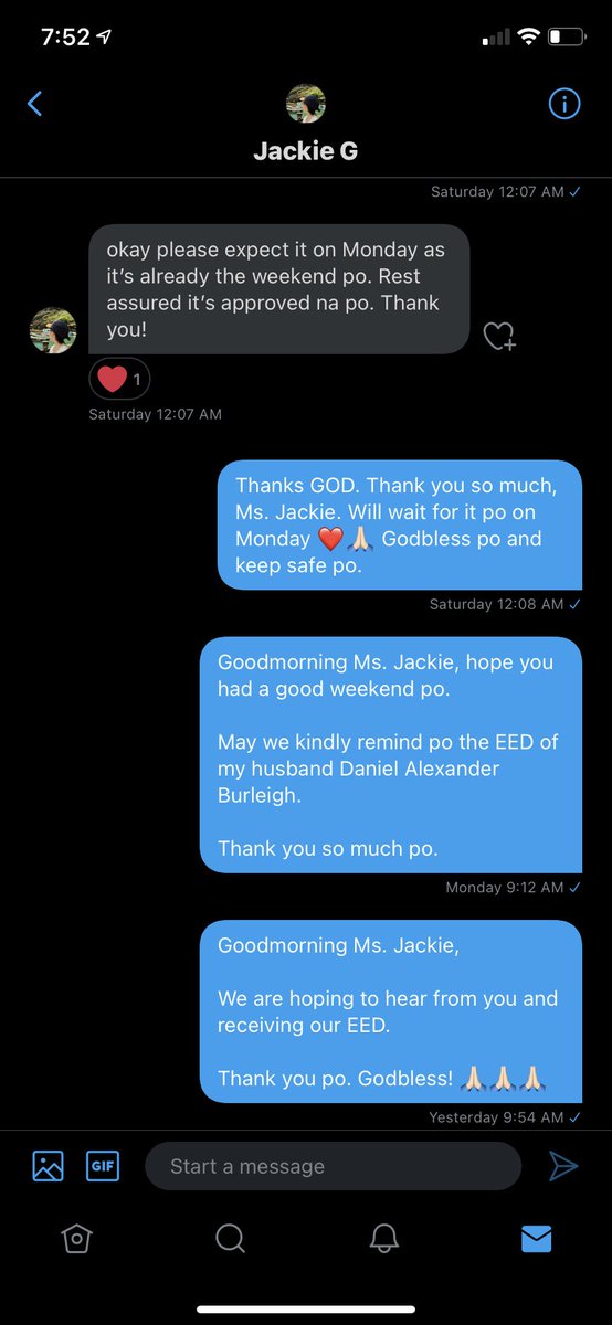 RhylynTabios's tweet photo. Hi Ms. @jackiegan_da sir @teddyboylocsin @DFAPHL a gentle reminder po regarding our EED issuance 🙏🏻🙏🏻🙏🏻🙏🏻🙏🏻 https://t.co/Z3IBLJDSwY