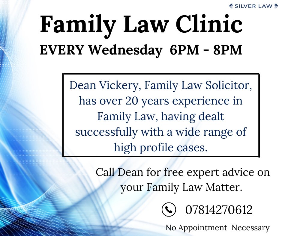 Call me this evening between 6pm and 8pm for advice on your family law matter. There is no need to book a time slot.

#divorce #familylaw #legaladvice #familysolicitor #FamilyCourt