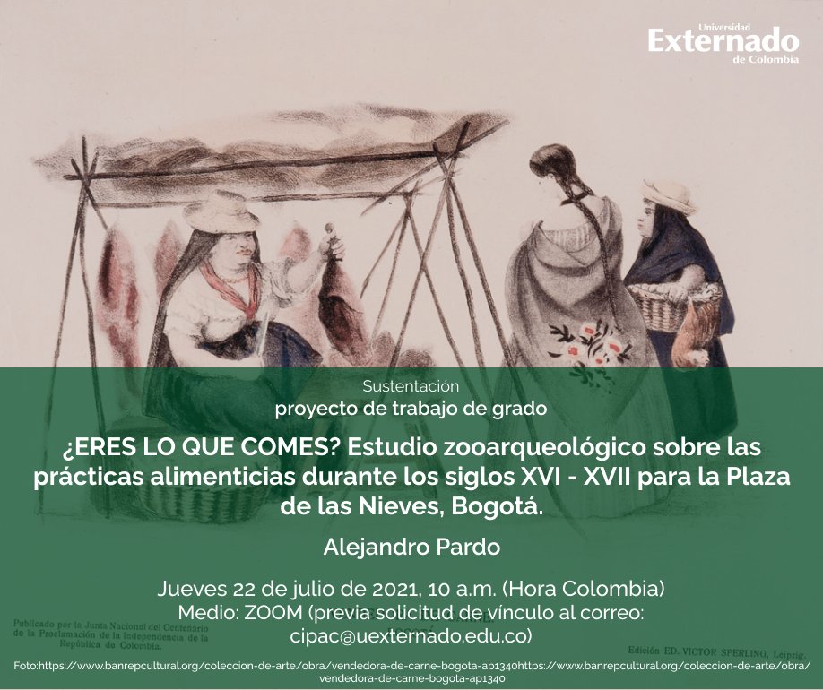 #OrgulloExternadista 🤩 es Alejandro Pardo y su proyecto de investigación lleno de sabores 👅, de aromas 👃, de historia y de mucha arqueología 💪, este jueves a las 10 a.m. ¿Quieres asistir? Inscríbete en ✍️cipac@uexternado.edu.co