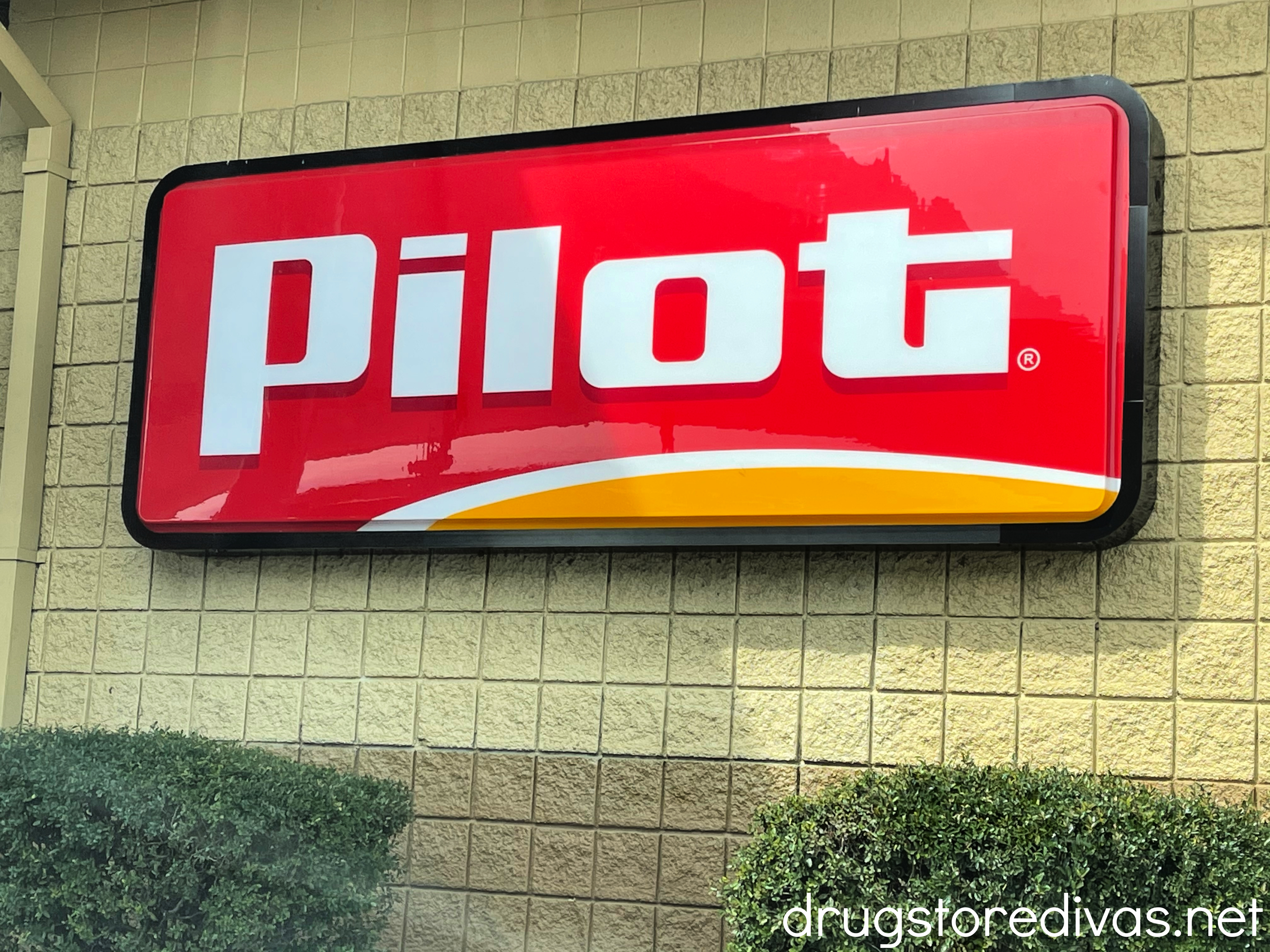 Pilot sign outside a Pilot gas station.
