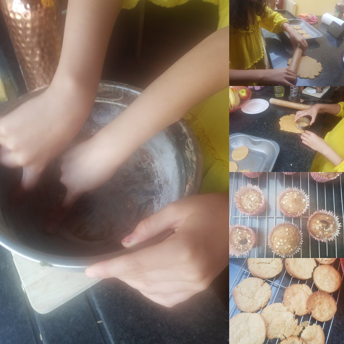 iamholistics's tweet image. Banana and blueberry muffins by one, Peanut butter cookies by the other. I love days like this, stress free baking and sunshine with my girls 💕

Enjoy the small stuff people ☀️

#veganbakes #familylife #womeninbusiness #northampton #lifeskills