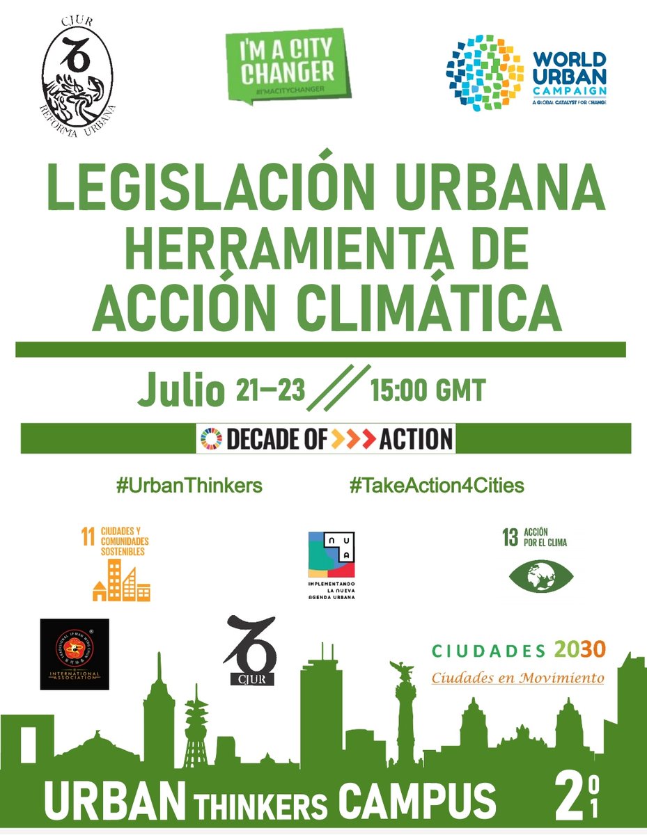 ♦️Comenzamos!!!
#TakeAction4Cities
#UrbanThinkers