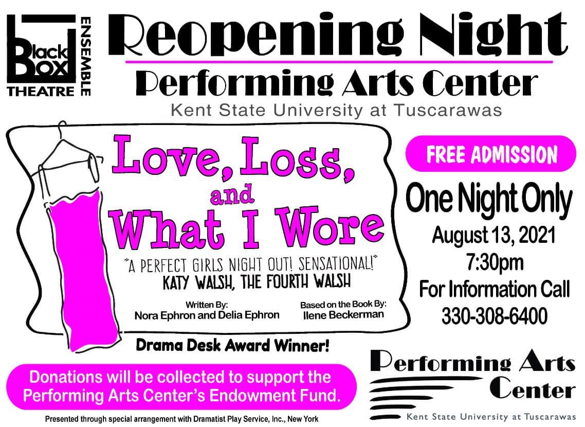 FREE EVENT - Reopening Night at the PAC! Join us on August 13 we we restart LIVE performances! conta.cc/3kFmp6S