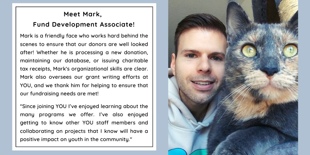 YOU_London's tweet image. For this week&apos;s #YOUWorkerWednesday post we are sending some love to Mark from Finance! 💙 #FundDevelopment #Fundraising #LdnOnt