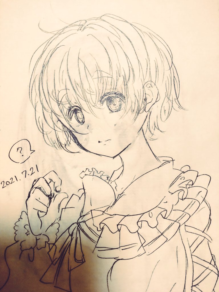 最近アナログで描いてねえな!!ということで落書き。 