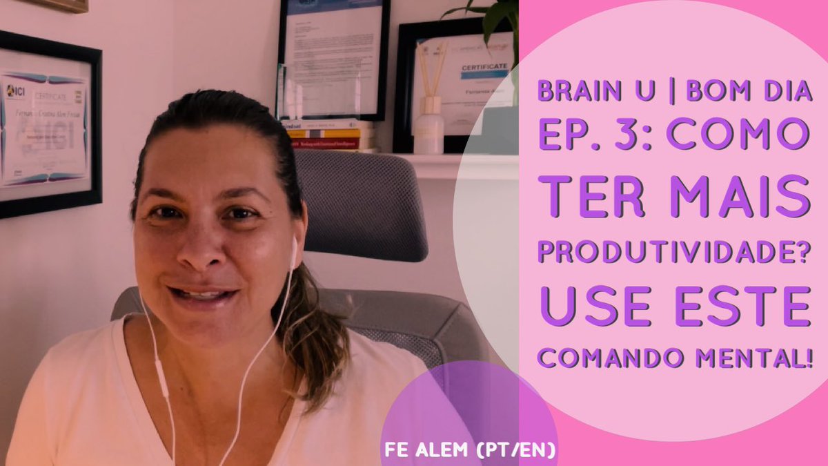 brainucoaching's tweet photo. Brain U | Bom dia (3): How to elevate your productivity with a mental co... https://t.co/OdhUFUcLps via @YouTube https://t.co/SdQblg9p14