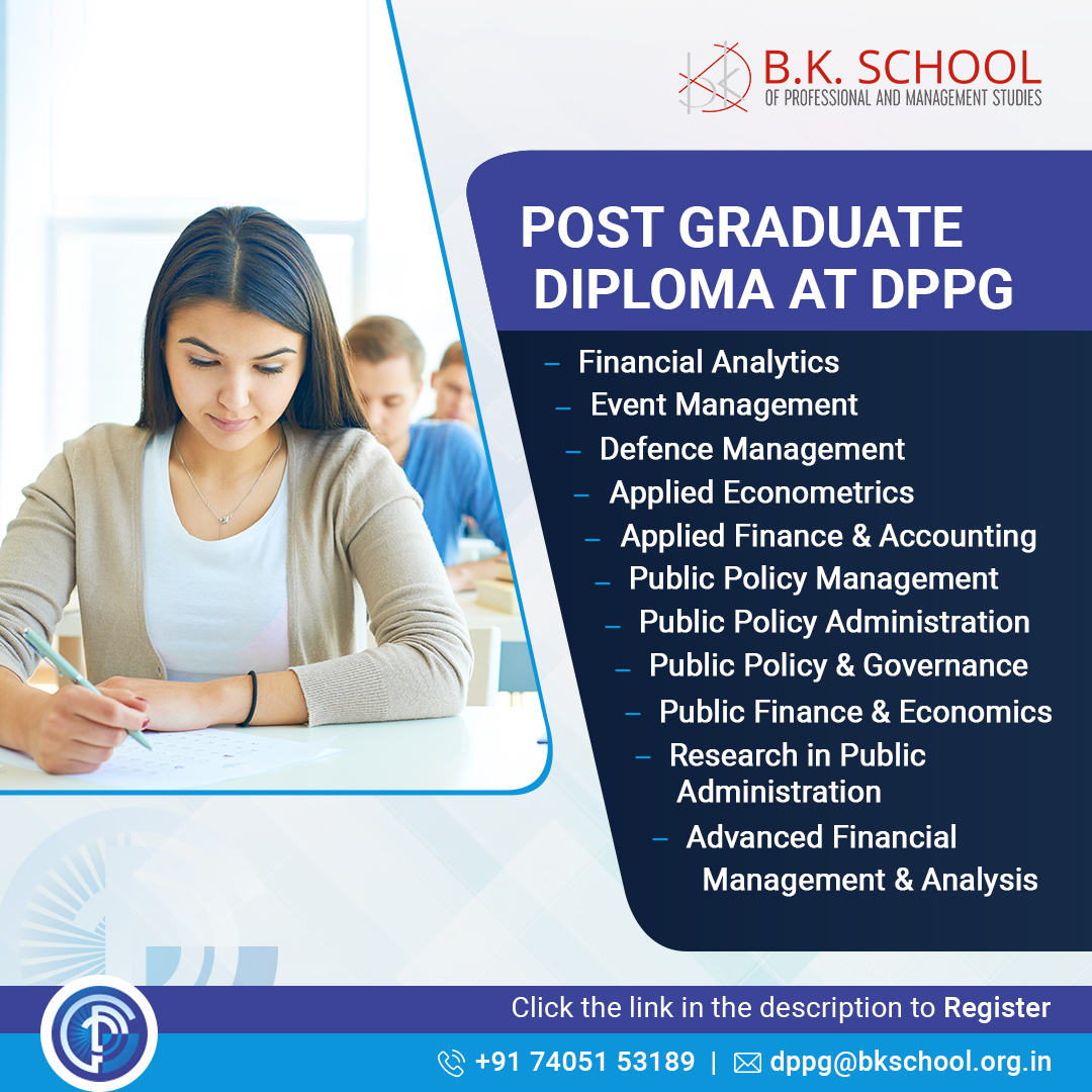 bkdppg's tweet photo. At the Department of Public Policy & Governance we offer students a Post Graduate Diploma in several specialisations.
Click the link below to apply now.
https://t.co/okkyPopIIo
#postgraduatestudies #diploma #bkspms https://t.co/tVdas4jWLo