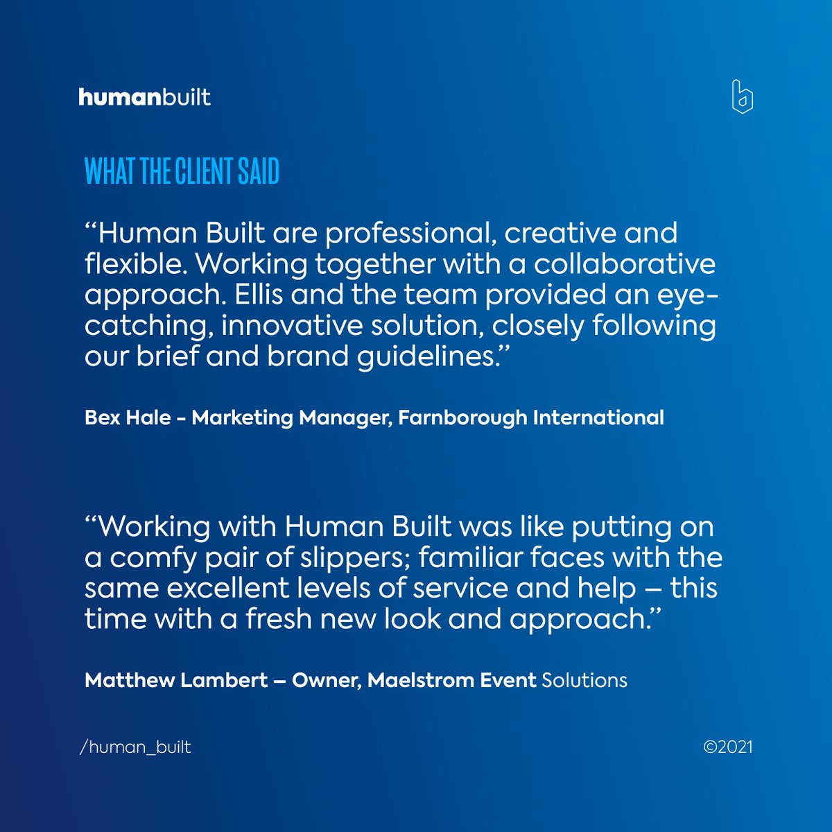 human_built's tweet photo. ☀️ Sun's out, guns out! 💪

We thought we'd try out a new flex today and have a go at a case study, because why not?

Here's our take on Farnborough International's stand at The Event Production Show. Looking pretty fly, even if we say so ourselves.

#eventprofs #exhibitions https://t.co/A3ZfDtSpqQ