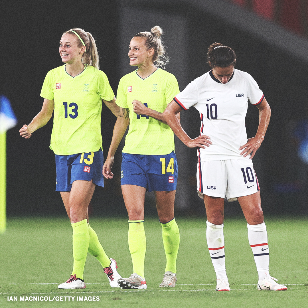 Sportscenter The U S Women S Soccer Team Was Stunned By Sweden Losing 3 0 In Its Opening Match Of The Olympic Games The Loss By The Uswnt Snapped A 44 Match Unbeaten