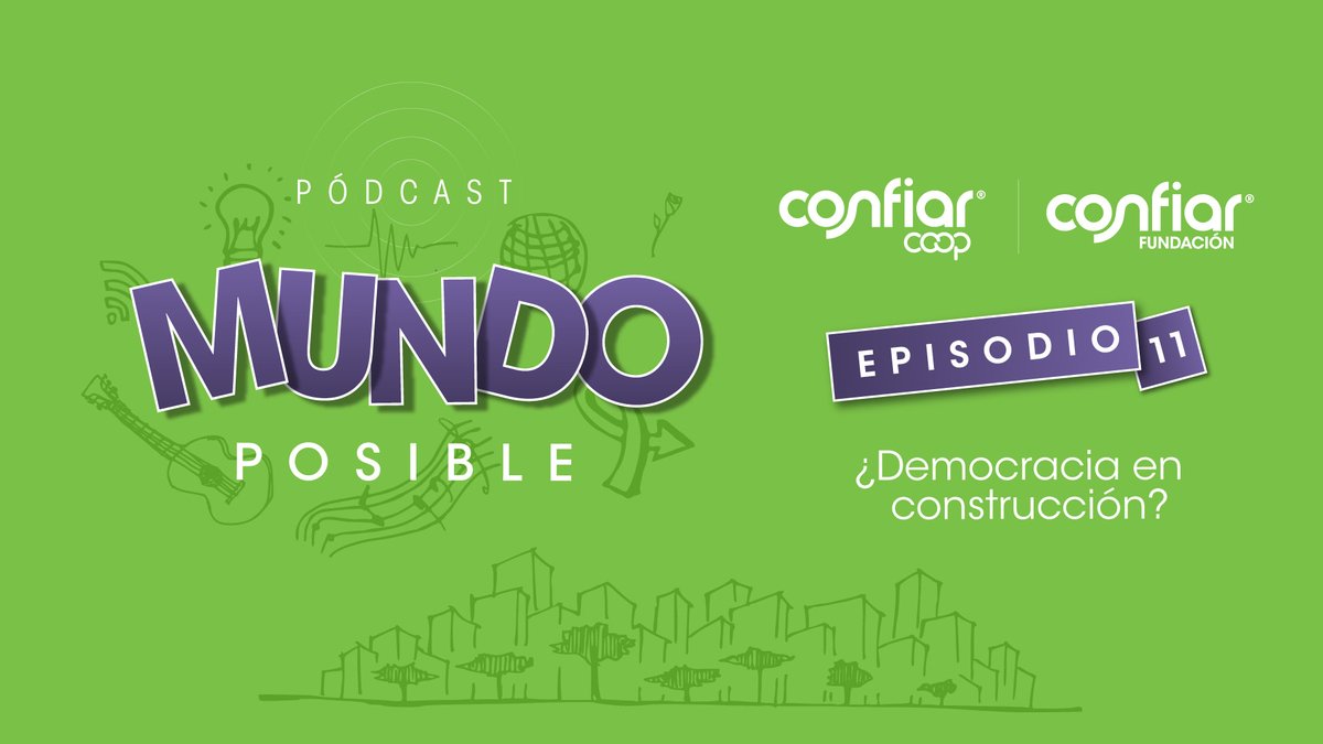 CONFIARCoop's tweet photo. ¡Nuevo episodio del #Pódcast #MundoPosible 🎧 “¿Democracia en construcción?”🙋♀🗳️! Conversamos con diferentes actores que trabajan por la construcción democrática desde las organizaciones sociales, el cooperativismo y la ciudadanía🤲🏻
Escúchalo aquí👉 https://t.co/wssCBcjcLx https://t.co/kFOlDBmnYr