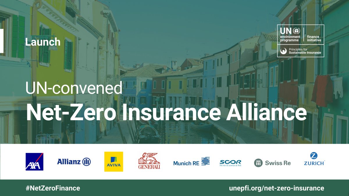 UNEP_FI's tweet photo. 8 leading companies have committed to transition their #underwriting portfolios to #NetZero emissions by 2050. Building on their work as members of Net-Zero Asset Owner Alliance, they will set science-based intermediate targets. https://t.co/UQLn4pmyM4 https://t.co/AitX1ZtMO5