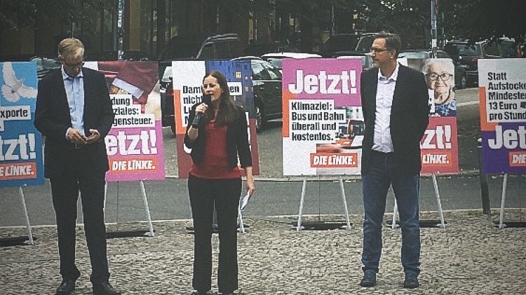 Unsere Partei <a href="/dieLinke/">Die Linke</a> hat heute ihre Wahlkampagne vorgestellt. Im Fokus: Gesundheit, Mieten, Klimaschutz, #FCKNZS und vieles mehr. Gefällt uns. Wir wollen starke sozialistische Stimme im Bundestag. #DIELINKE
