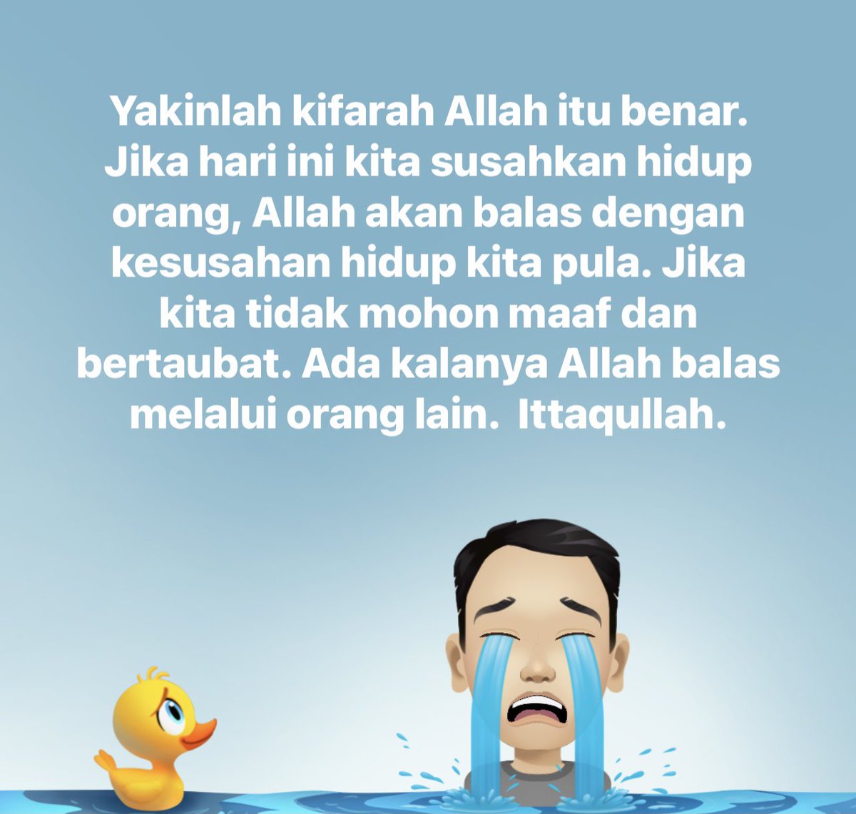drasmadi's tweet photo. Kifarah Allah itu benar. Ittaqullah. https://t.co/5p5mWFsXd5