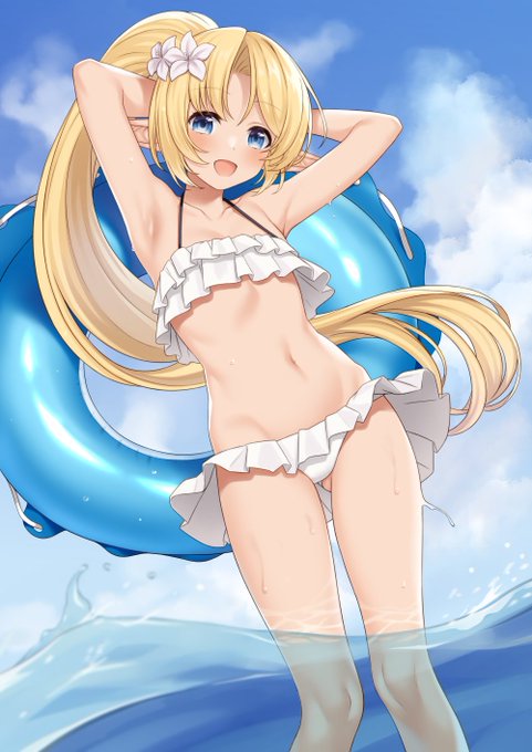 ファンティアに投稿しました!「海のエルフ」 https://t.co/SixMNLtaia #Fantia #ファンティア 今回も有料会員の方向けに描き下ろしR18イラストご用意しております。 