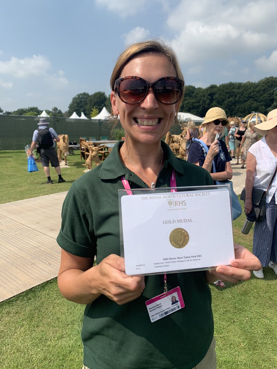sunartfields's tweet photo. And it’s GOLD for our border ‘Weed Thriller’ at #RHSTattonPark!!! We brought #rewilding to the RHS and they loved it. What an amazing team effort, thank you to everyone involved! Let’s all grow some ragwort and thistle! @RewildingB @DerbysWildlife @TimBirchWild @MarkCocker2 https://t.co/f5XGHnbVI1