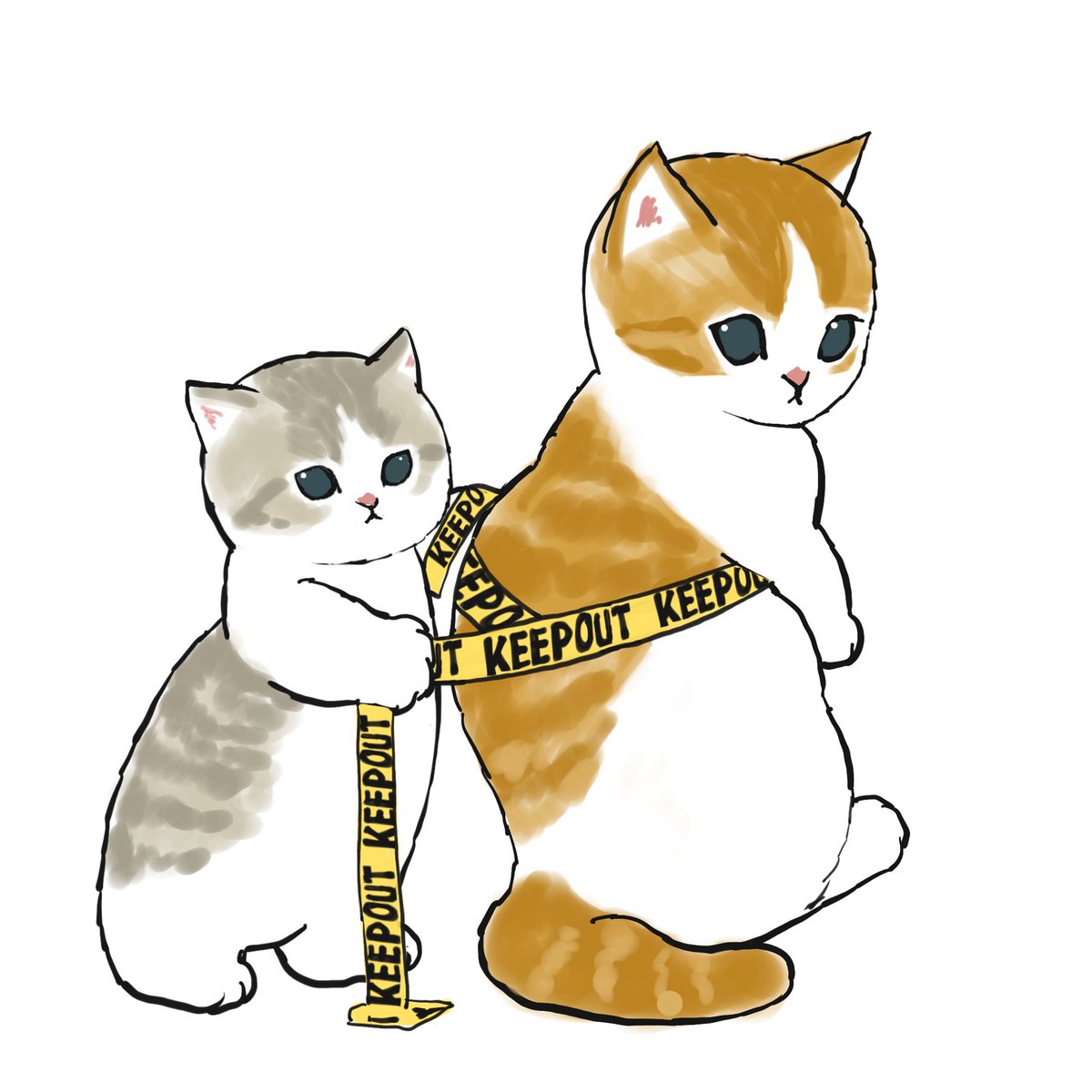 「【定期検診】
もふもふメタボ検診 」|ぢゅの🐈のイラスト