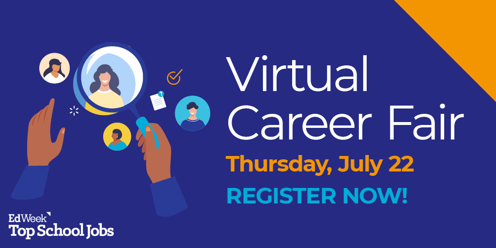 If you’re looking for an education position, you can super-charge your search by attending our virtual career fair.

Join the huge EdWeek Top School Jobs #VirtualCareerFair tomorrow! 

edwk.it/2T0UUZO