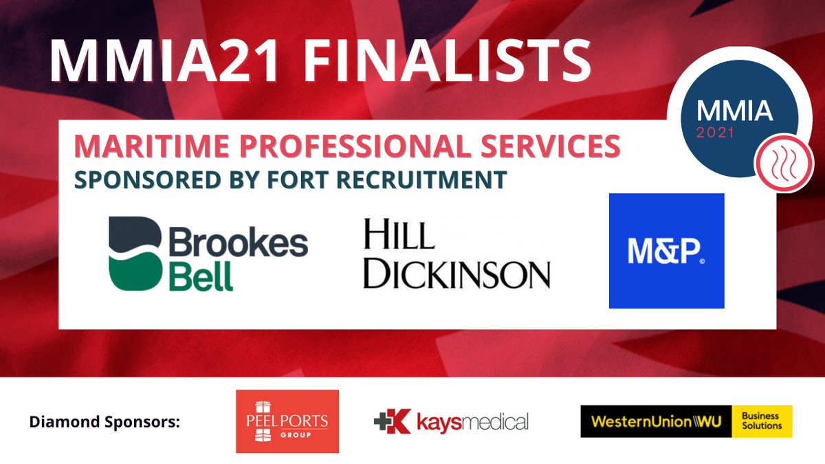MERSEY MARITIME INDUSTRY AWARDS 2021 FINALISTS

We are delighted to announce that <a href="/brookesbell/">Brookes Bell</a>, <a href="/HillDickinson/">Hill Dickinson LLP</a> and <a href="/meetandpotato/">Meet & Potato</a> are the 3 finalists for the Maritime Professional Services Award which is sponsored by <a href="/Fort_Recruit/">Fort Recruitment</a>.