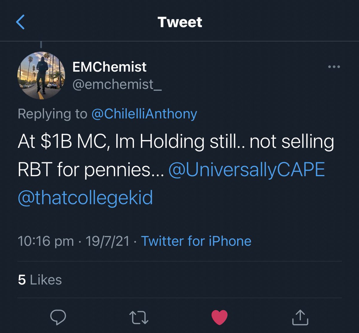 Congratulations to this weeks RBT winner! 🚀🥳 @emchemist_ Please DM me to collect and retweet/share in the telegram group!