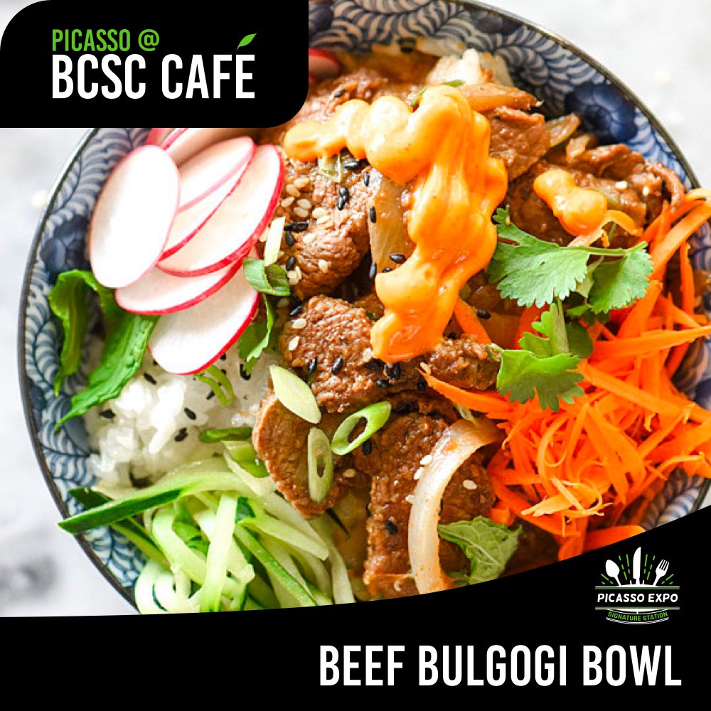 Picasso_Group's tweet photo. The BCSC Café is serving Bulgogi Bowl today! Visit the Brighton Center for Specialty Care during lunch and try this amazing Picasso Signature! #UMHS https://t.co/tYwEa2TLvR