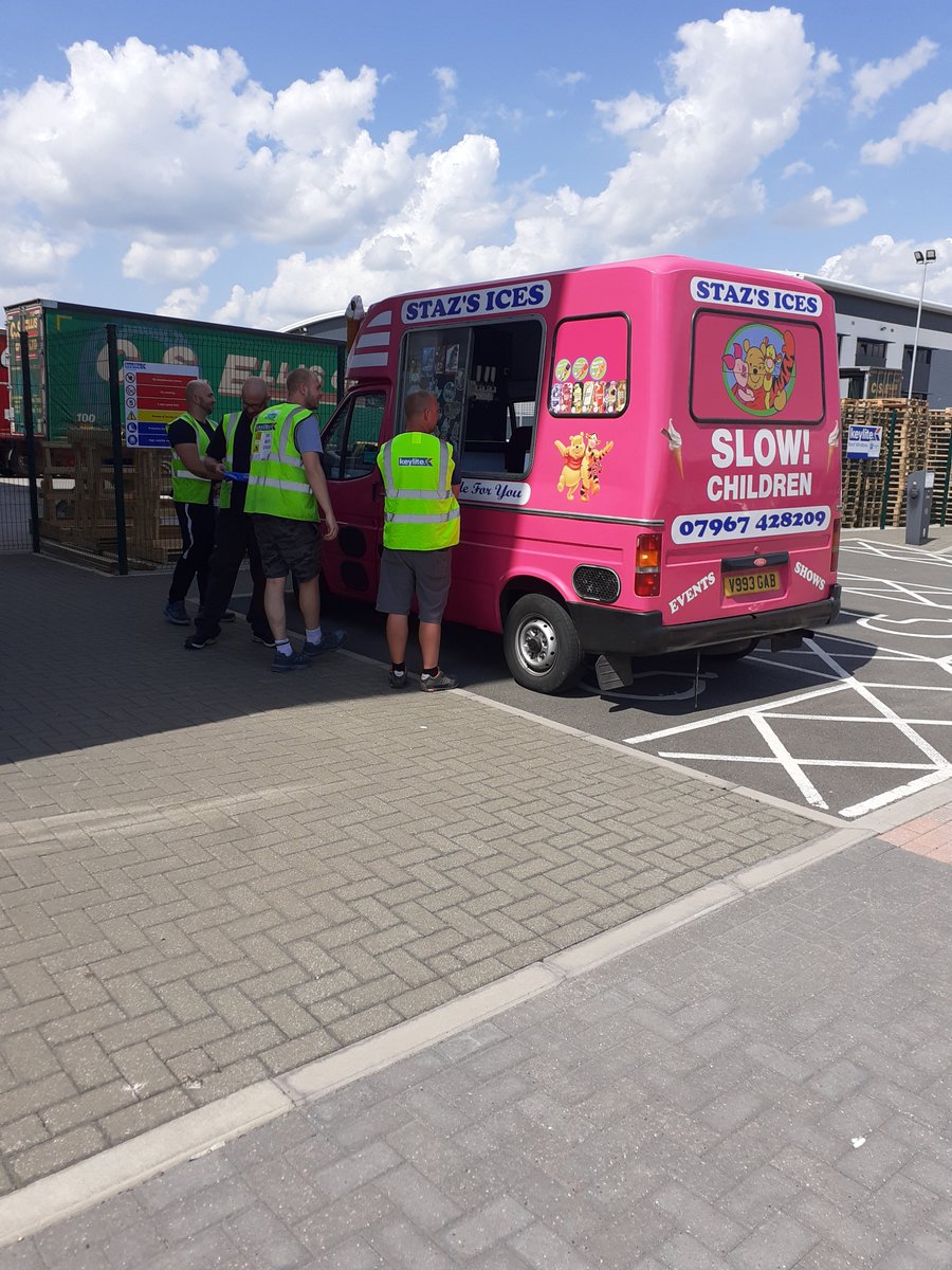 This week is hot hot hot ☀️ So yesterday, staff at our Burton site were treated to an ice cream van for the day! Nothing can put smiles on faces on a day like today quite like the sight of a Mr Whippy 🍦 Just what the team deserve for working so hard! #TeamWork #HeatWave