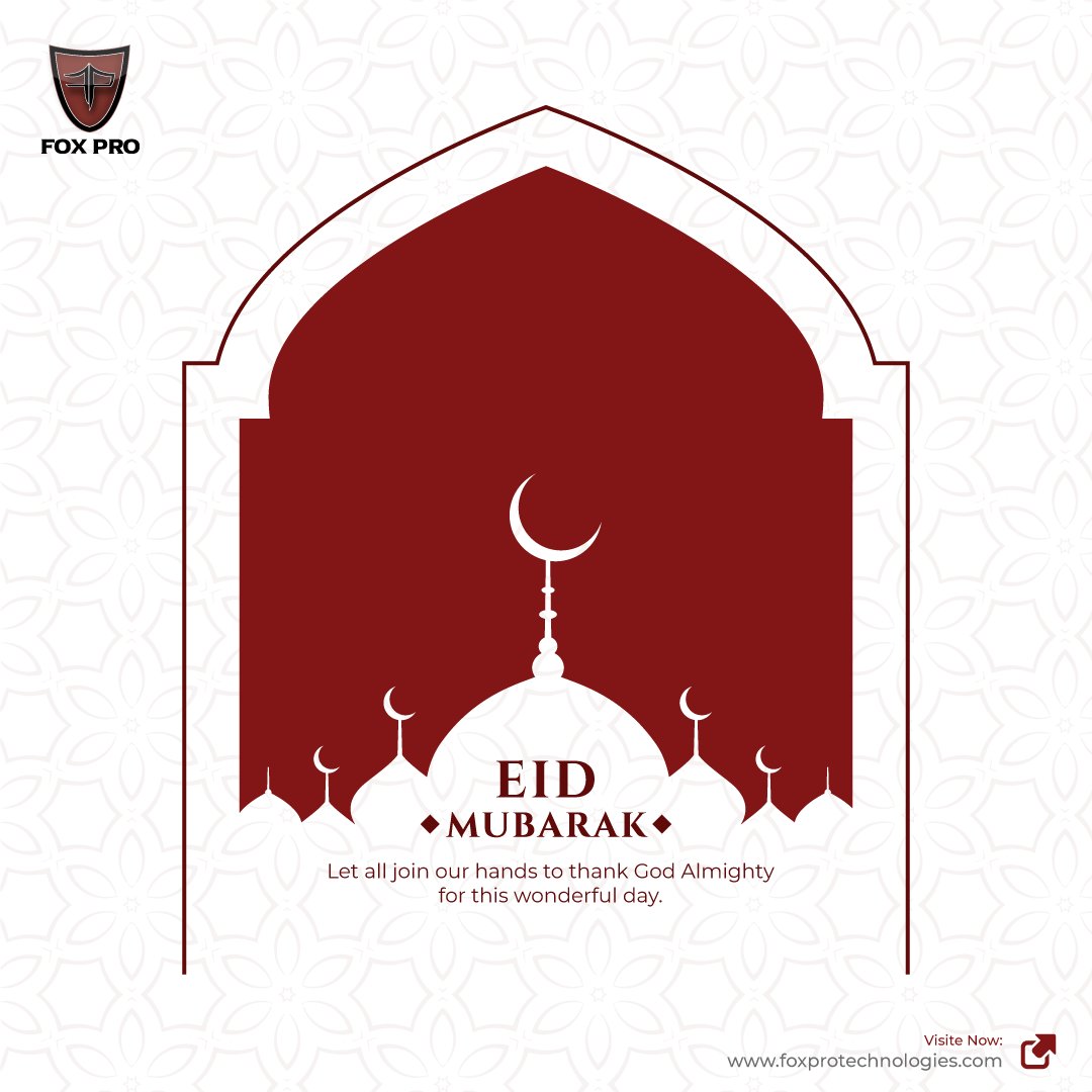 Fpt_technology's tweet photo. Fox Pro Technologies wishes you the most cheerful and memorable celebrations on the occasion of Eid Ul Fitr. May you find success and happiness with blessings of Allah!!!

#Eidmubarak #Eid #BakriEid #festival #islamicfestival #moon #Happyeid #stayhome #celebratewithlovedones https://t.co/8OhXNTt59Q