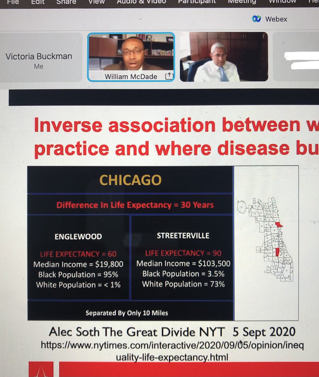 Victoria Buckman, MD (@vicbuckman) on Twitter photo Grand rounds, given today by <a href="/sickledoc/">William McDade</a>, touched on DEI and racial health disparities. I’ve know Chicago to be one of the most segregated cities, but as an M4 training in the city I was raised, it’s been disheartening to see the true manifestation of segregation on health outcome Grand rounds, given today by <a href="/sickledoc/">William McDade</a>, touched on DEI and racial health disparities. I’ve know Chicago to be one of the most segregated cities, but as an M4 training in the city I was raised, it’s been disheartening to see the true manifestation of segregation on health outcome