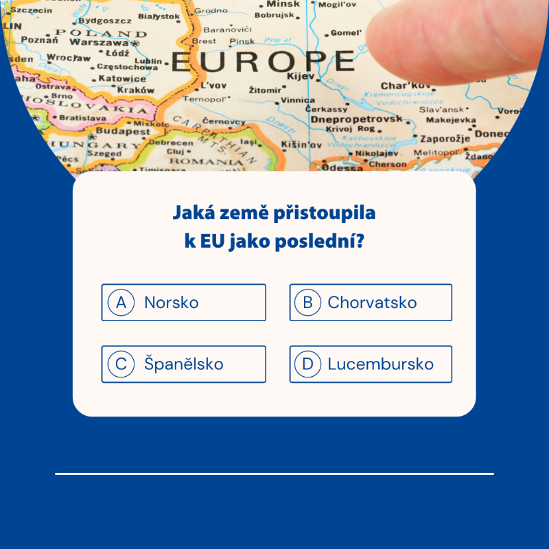EP_Praha's tweet photo. V roce 2️⃣0️⃣1️⃣3️⃣ k Evropské unii přistoupilo ... Jednalo se o sedmou vlnu rozšíření EU.

Jaký členský stát se skrývá za třemi tečkami? 🤔