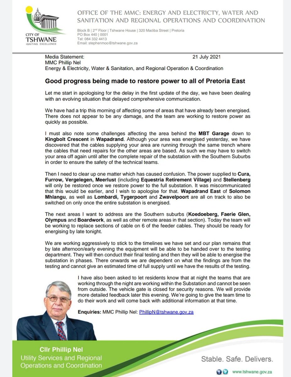 City of Tshwane tweet media