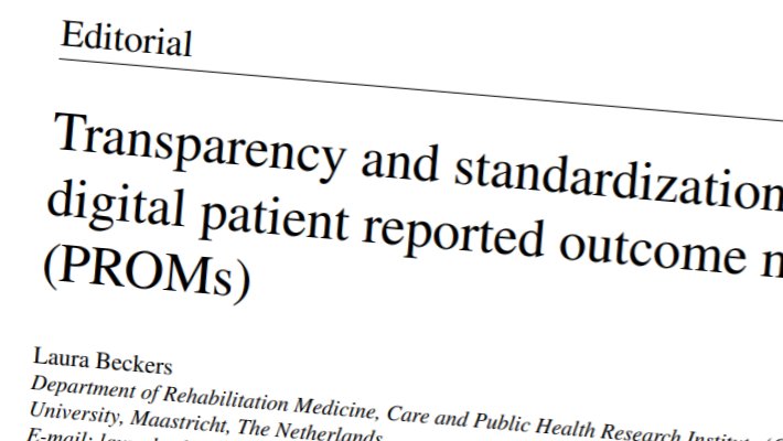 Proud of my editorial in the Journal of Back and Musculoskeletal Rehabilitation! Sharing my opinion on transparency and standardization in using
digital PROMs. doi:10.3233/BMR-215003 #chronicpain  <a href="/CAPHRI_UM/">CAPHRI</a> <a href="/MaastrichtUMC/">Maastricht UMC+</a> <a href="/CIR_Revalidatie/">CIR</a>