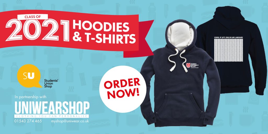 🎓Class of 2021 clothing👕

@QUBSU has partnered with Uniwearshop to bring you a range of @qubelfast Class of 2021 clothing to help you remember your special day.

View the collection: qubsu.eshop.org.uk/Myshop.aspx

To place a group/class order email: sushop@qub.ac.uk