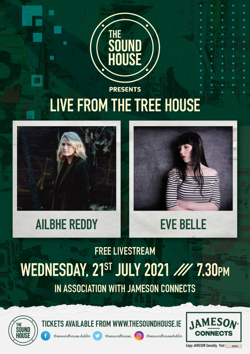 TODAY @ 11:30am PST <a href="/ailbhereddy/">Ailbhe Reddy</a> &amp; <a href="/EveBelleSongs/">Eve Belle</a> take the The Sound House stage! Enjoy the music from the comfort of your home HERE: thesoundhouse.ie/product/ailbhe…