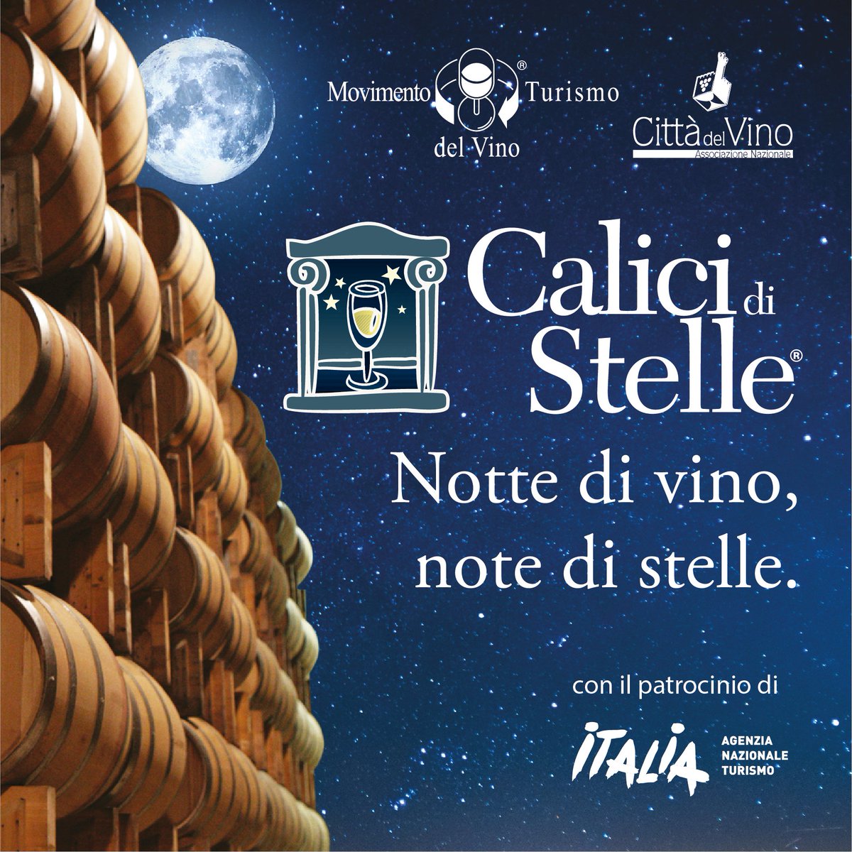 ✨Dal 31 Luglio al 15 Agosto torna in tutta Italia #CalicidiStelle2021, l’evento estivo ideato da Movimento Turismo del Vino e dall’Associazione Città del Vino! #TraCieloeTerra✨