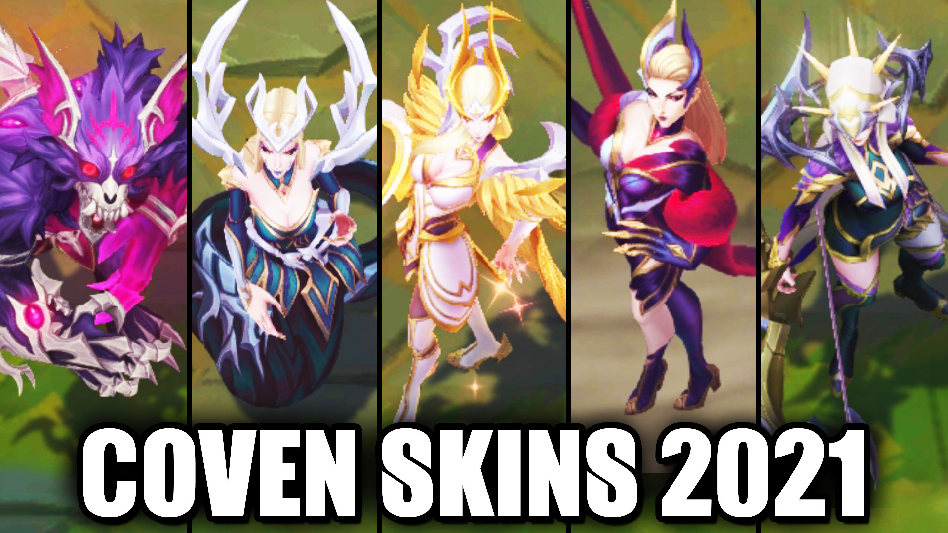 Novas skins Coven para o League of Legends
