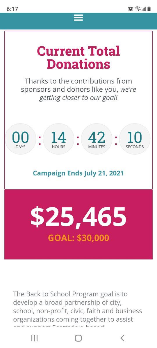 Getting close to hitting our Back to School goal! Can you help us get there?
Scottsdalecommunitypartners.org