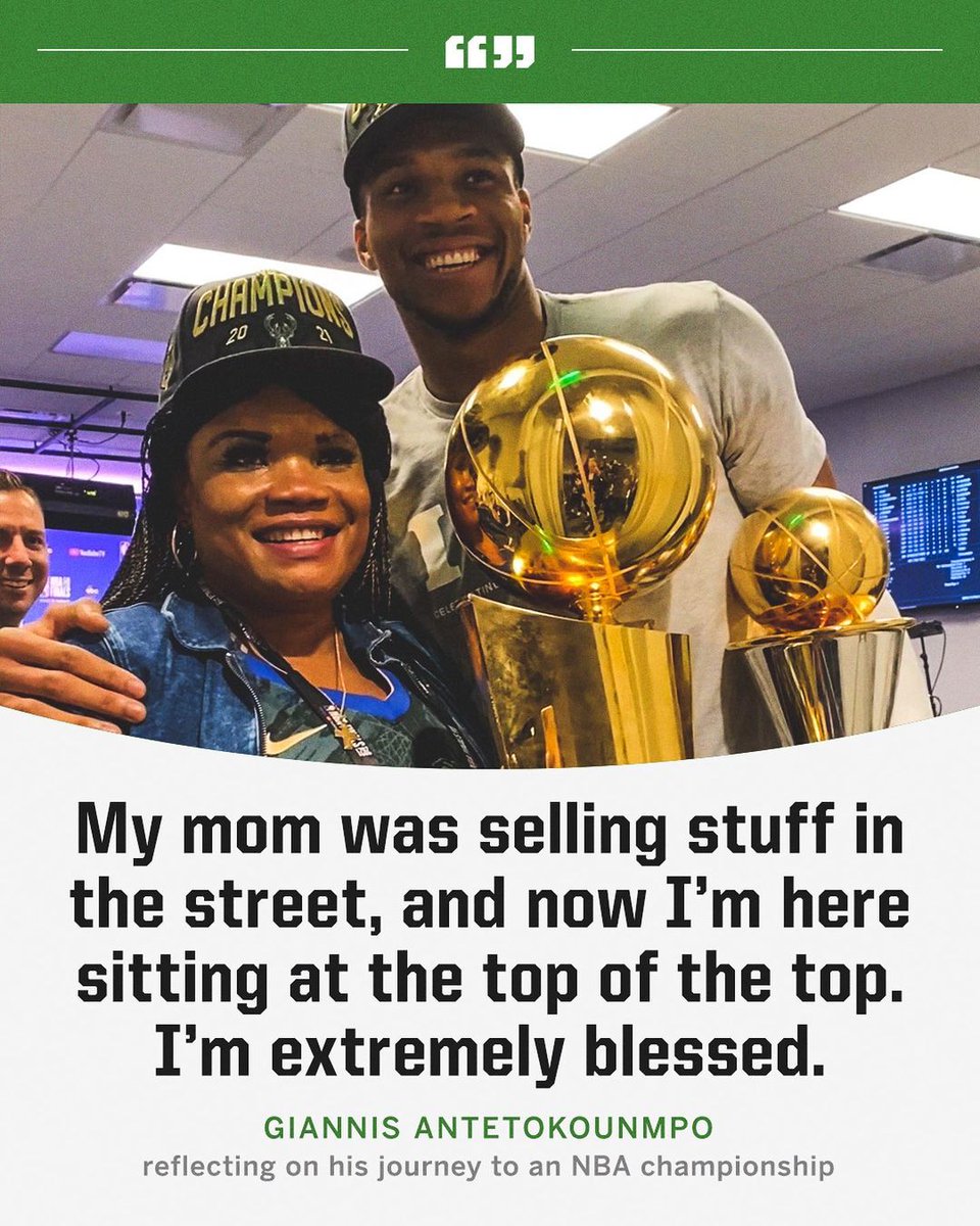 Giannis reflected on his journey and hopes to inspire people from all over the world 🙏 @Giannis_An34