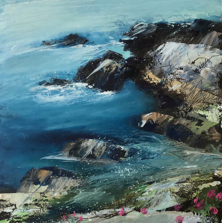 Blue Seas at Last by @NellaCards #oil #painting #art artf.in/Hh6JYQ <a href="/artfinder/">Artfinder</a>