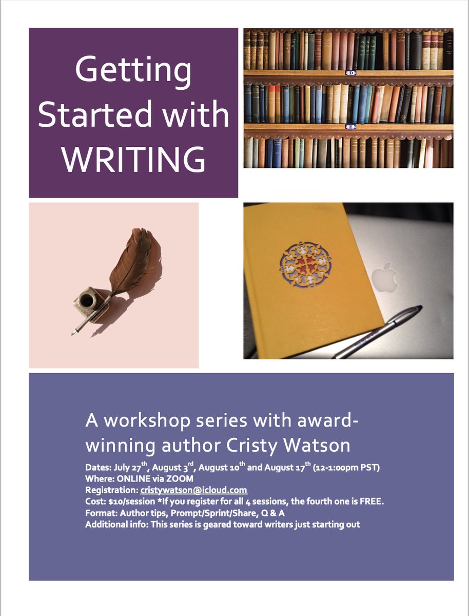 luvshakespeare's tweet image. Still time to register for &apos;Getting Started With Writing&apos; on Tuesday, July 27th, from noon to 1:00 PDT. This is a workshop that aims to help writers begin their writing journey and career. Message me for more details!