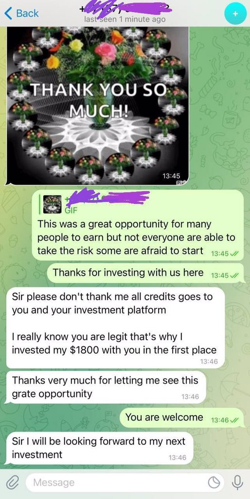 TraderRaye's tweet image. INVESTORS FEEDBACKS FROM MY PRIVATE TEAM. We are making profit and winning with speed, don't think this is luck, this is a result of careful observation of the market and a lifetime of learning to trade and master the CRYPTO market. To earn massively like our investors, inbox me
