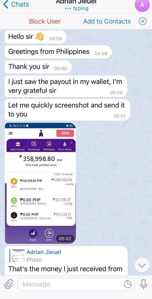 TraderRaye's tweet image. I'm always happy when I see Investors sharing up their testimony with us here, it's always give me more motivation to help more of them always❤️🔥✅👇👇👇👇👇