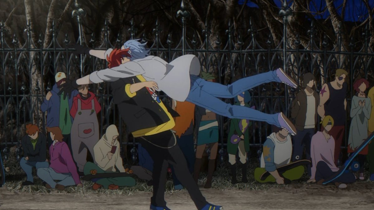 essa cena de sk8 the infinity cura aonde dói.